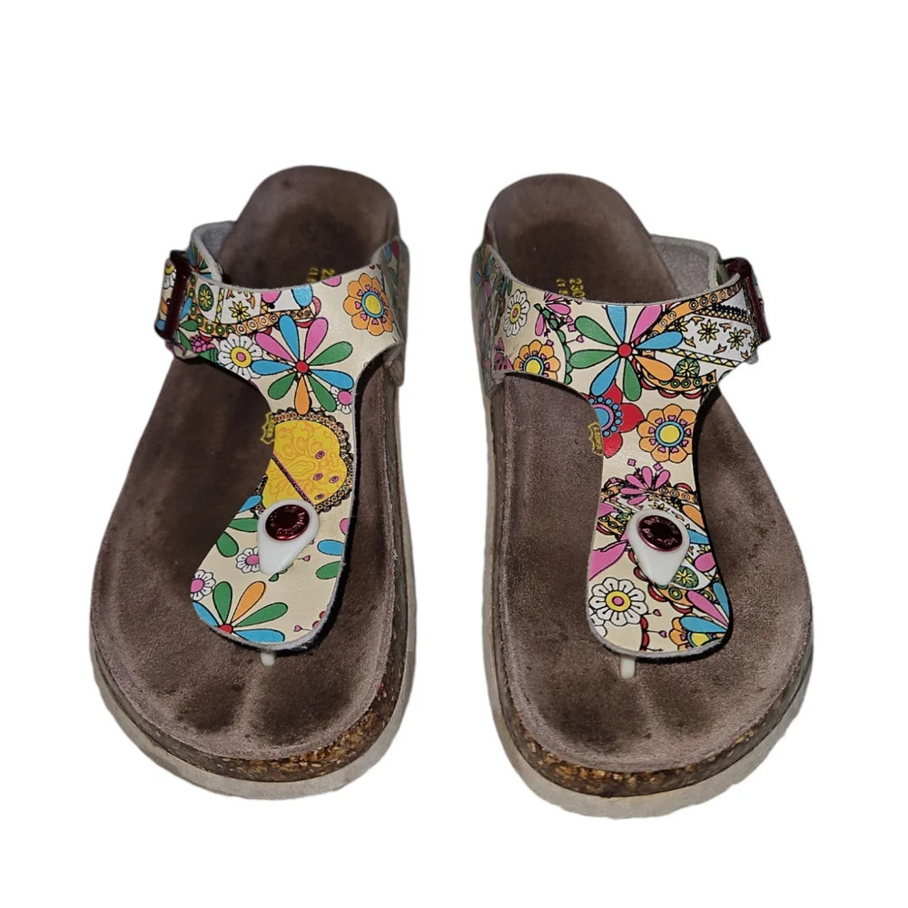 Hotwind‎ Women's Floral Cork Sandal Size 36